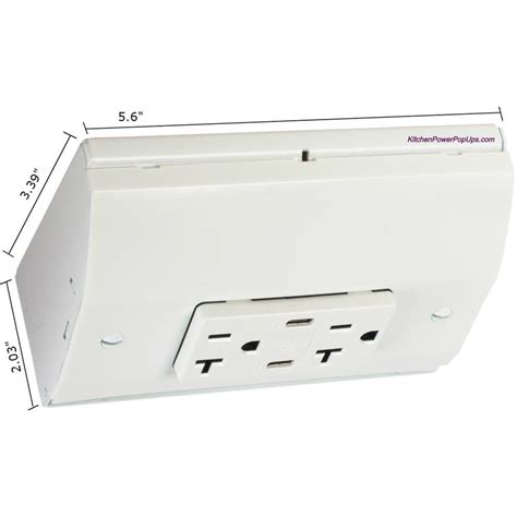 white under cabinet power box